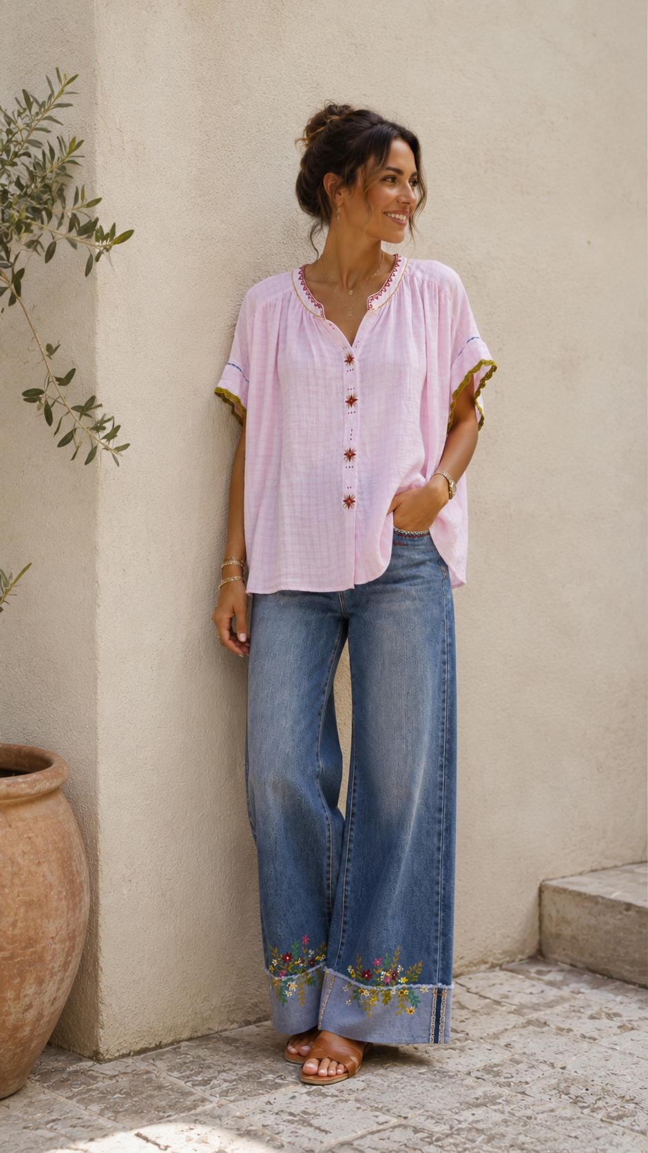 Chemise rosie
